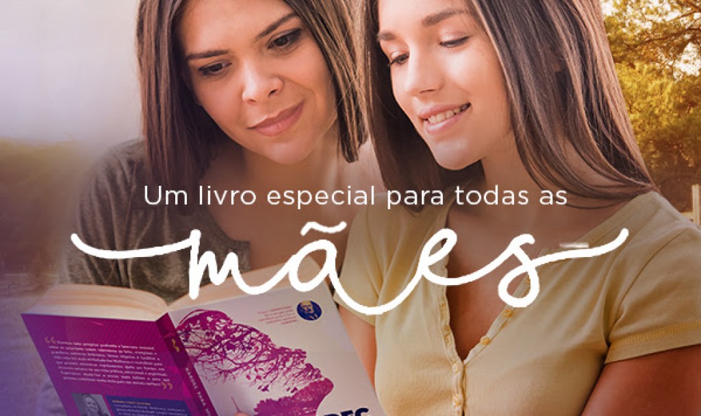 Um livro doce e delicado, com textos de Allan Kardec  sobre maternidade e o universo feminino